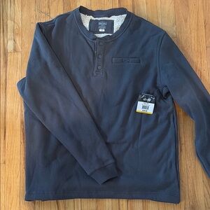 Eddie Bauer Men's Blue Henley Shirt